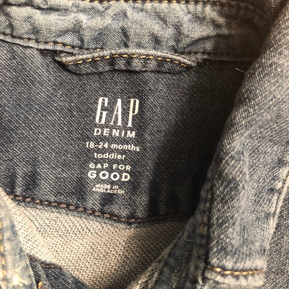 Toddler GAP soft denim shirt - 18-24 months - Picture 3 of 5